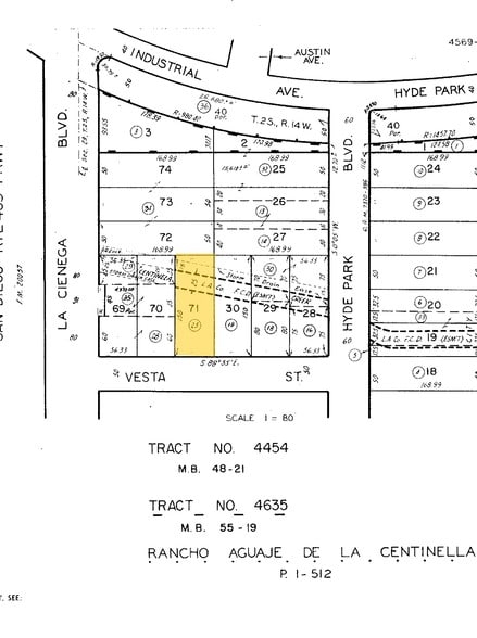 715 Vesta St, Inglewood, CA à vendre - Plan cadastral – Image 2 sur 2