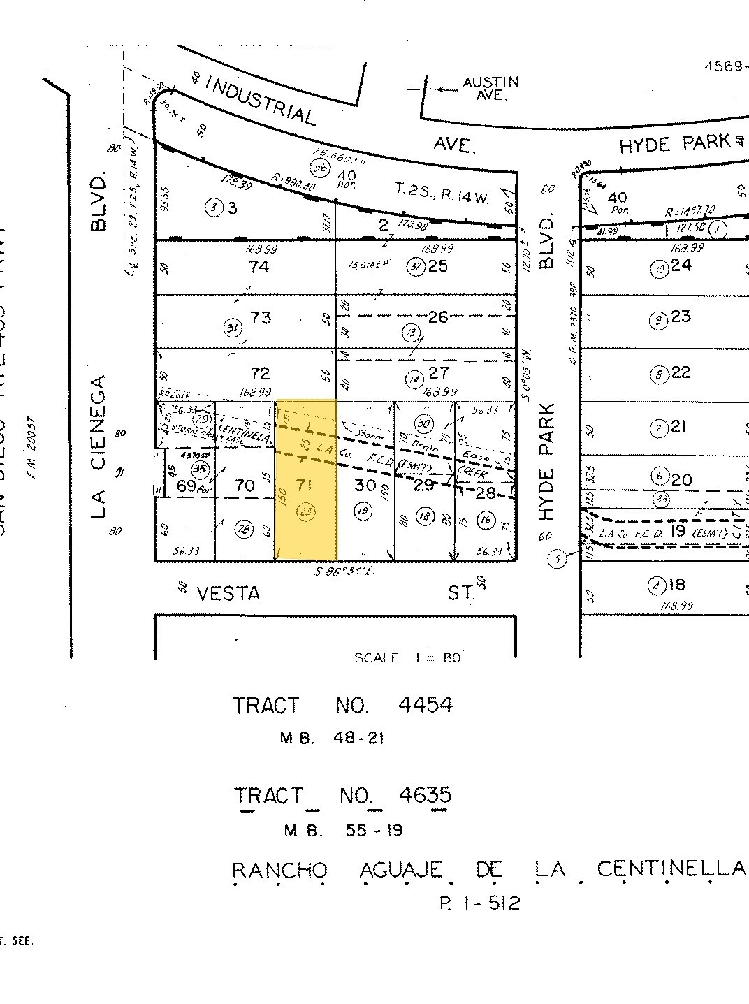 715 Vesta St, Inglewood, CA à louer Plan cadastral– Image 1 sur 3