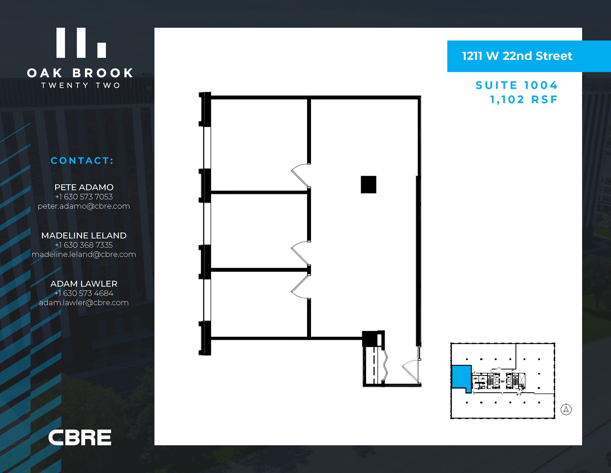 1211 W 22nd St, Oak Brook, IL à louer Photo intérieure– Image 1 sur 1