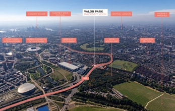 Lee Conservancy Rd, Londres, LND - Vue aérienne  vue de carte - Image1