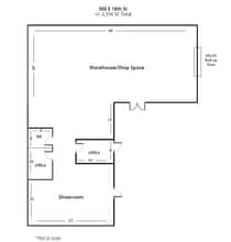500 E 18th St, Bakersfield, CA à louer Plan d’étage– Image 1 sur 1