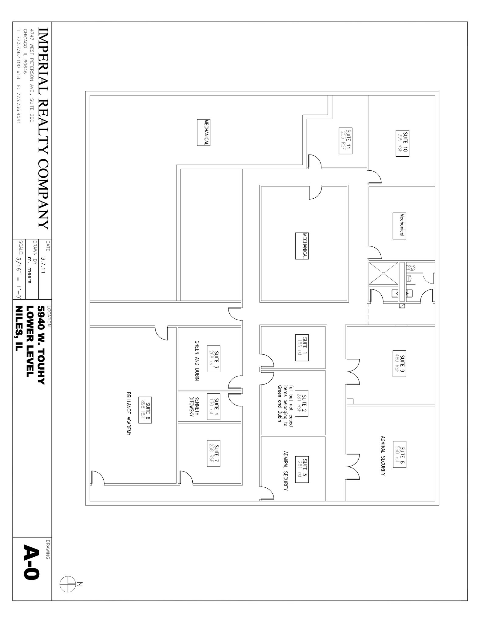 5940 W Touhy Ave, Niles, IL à louer Plan de site– Image 1 sur 1