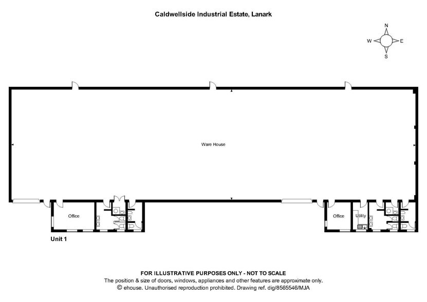 West Faulds Rd, Lanark à louer - Plan d’étage – Image 2 sur 11