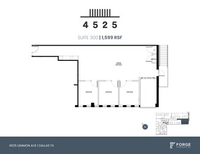 4525 Lemmon Ave, Dallas, TX à louer Plan d’étage– Image 1 sur 1