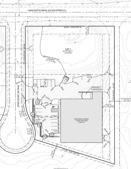 601 John C Watts Dr, Nicholasville, KY à louer - Plan de site – Image 2 sur 4