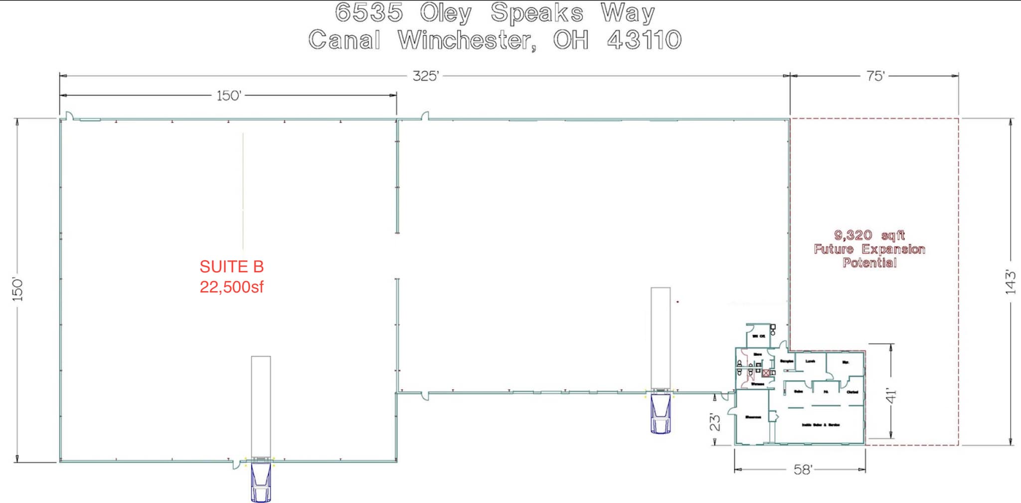 6535 Oley Speaks Way, Canal Winchester, OH à louer Plan d’étage– Image 1 sur 1