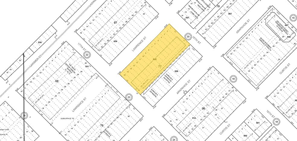 1125 17th St, Denver, CO à louer - Plan cadastral – Image 2 sur 30