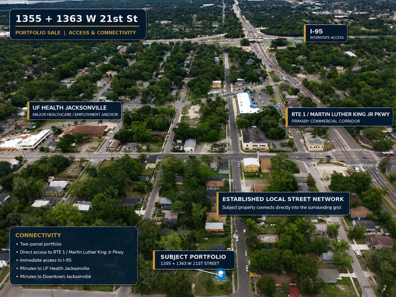 West 21st Street portefeuille de 2 biens à vendre sur LoopNet.fr - Aérien – Image 2 sur 12