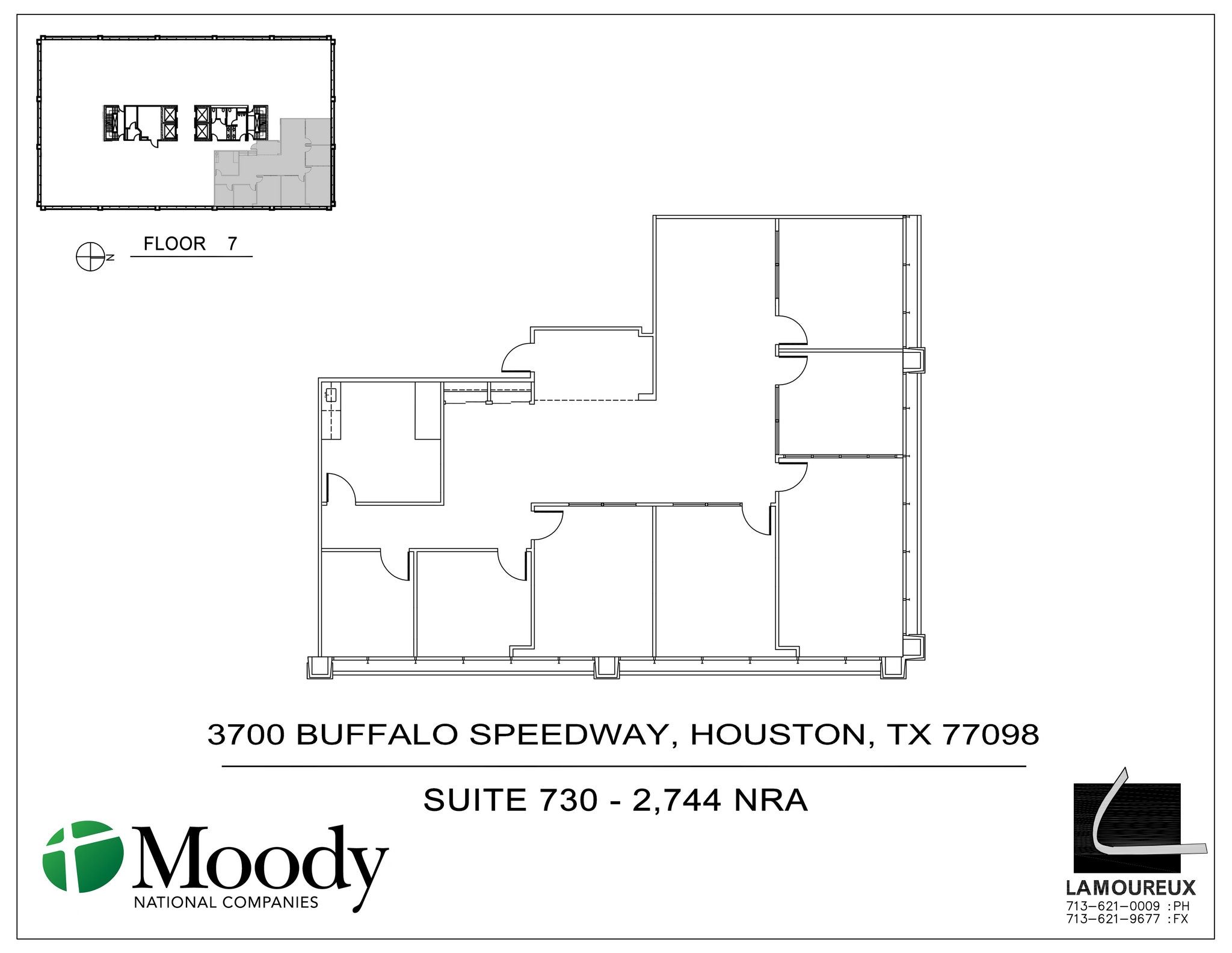 3700 Buffalo Speedway, Houston, TX à louer Plan d’étage– Image 1 sur 1
