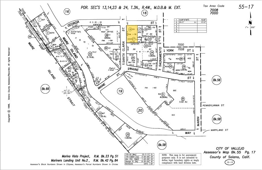 201 Georgia St SE, Vallejo, CA à vendre - Plan cadastral – Image 2 sur 6