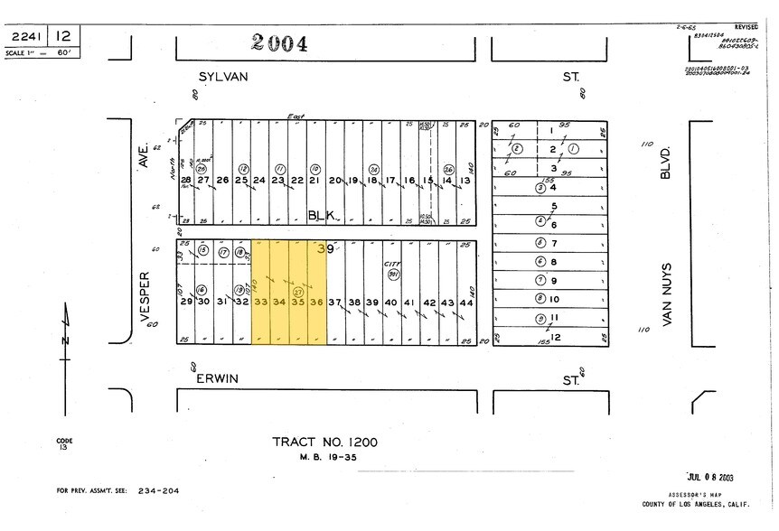 14539-14547 Erwin St, Van Nuys, CA à louer - Plan cadastral – Image 2 sur 17
