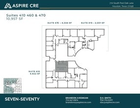 770 S Post Oak Ln, Houston, TX à louer Plan d’étage– Image 2 sur 3