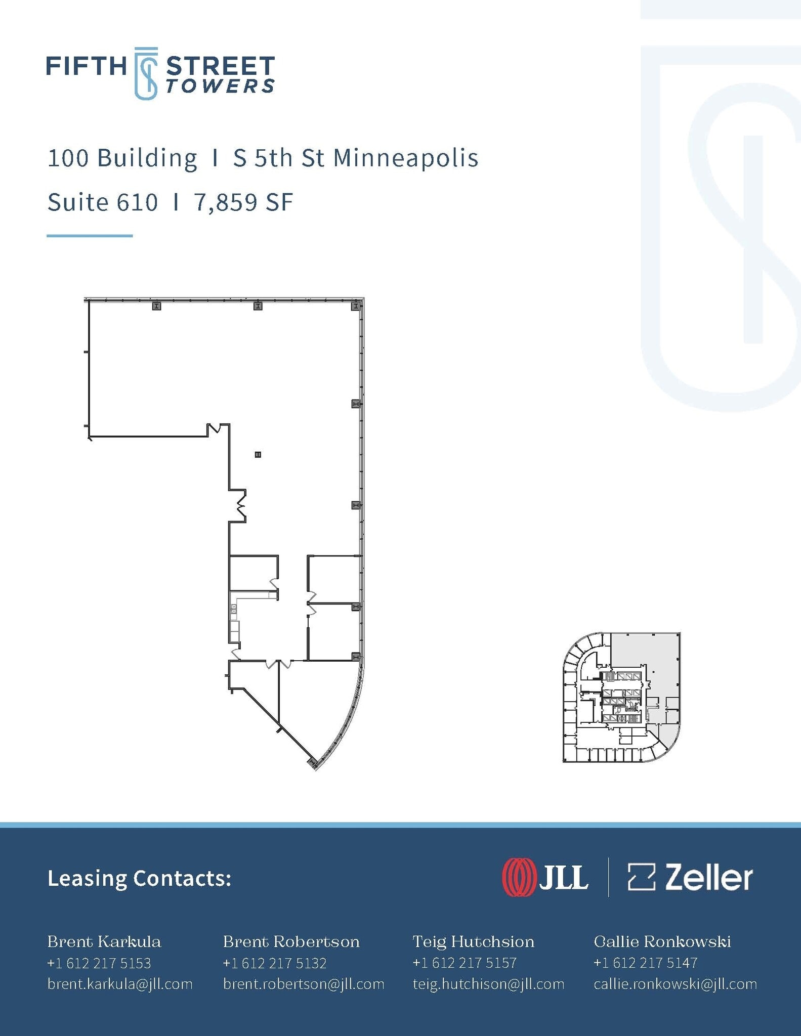 100 S 5th St, Minneapolis, MN à louer Plan d’étage– Image 1 sur 1