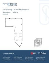 100 S 5th St, Minneapolis, MN à louer Plan d’étage– Image 1 sur 1