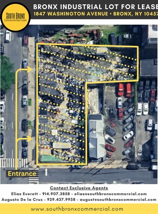 Plus de détails pour 1847 Washington Ave, Bronx, NY - Terrain à louer