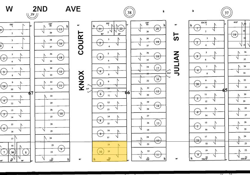 100 Knox Ct, Denver, CO à louer - Plan cadastral – Image 2 sur 7