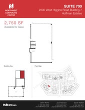 2500 W Higgins Rd, Hoffman Estates, IL à louer Plan d’étage– Image 1 sur 1