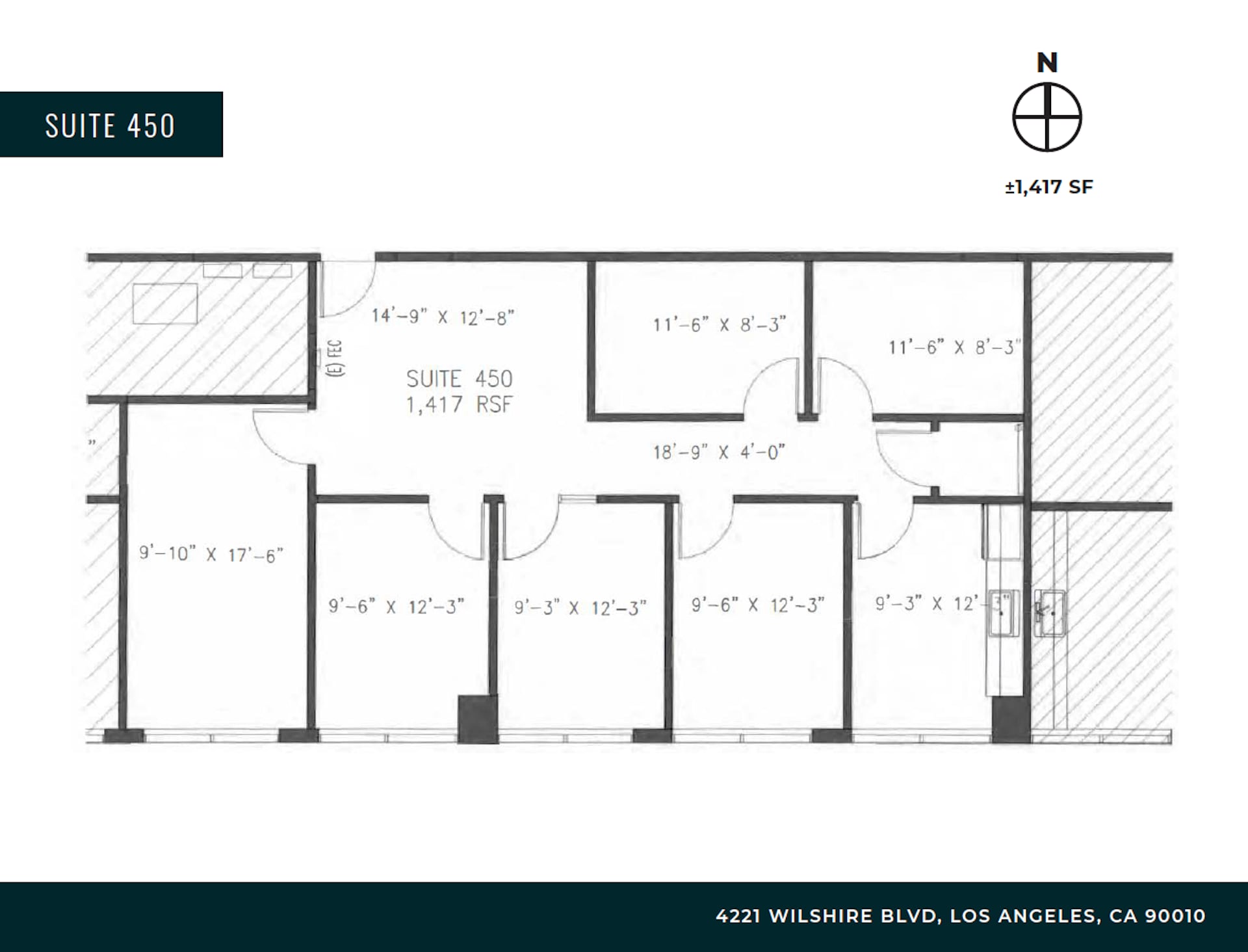 4221 Wilshire Blvd, Los Angeles, CA à louer Plan d’étage– Image 1 sur 1
