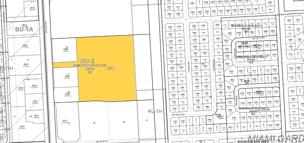 19371 NW 27th Ave, Miami Gardens, FL à louer - Plan cadastral – Image 2 sur 8