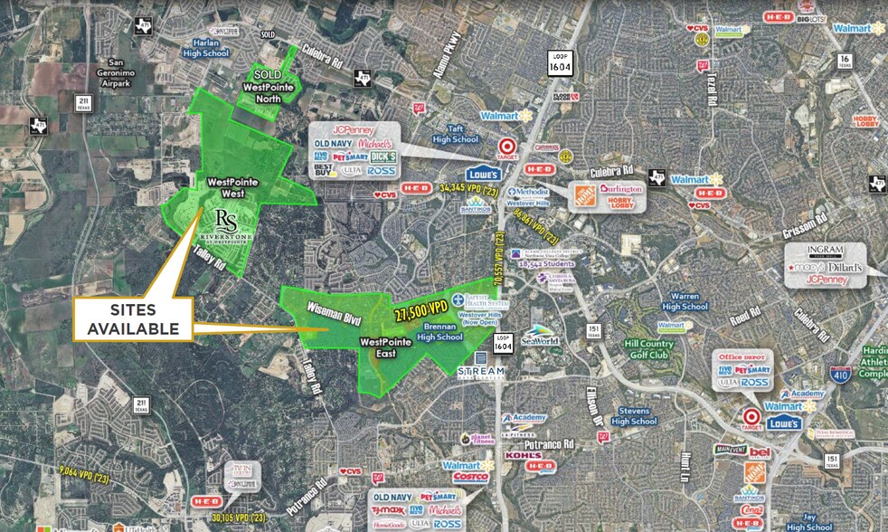 Loop 1604 & Wiseman, San Antonio, TX à vendre - Photo principale – Image 1 sur 2