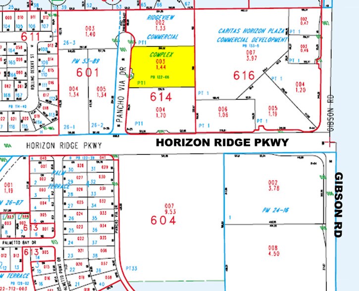 1080 W Horizon Ridge Pky, Henderson, NV à vendre - Plan cadastral – Image 2 sur 13