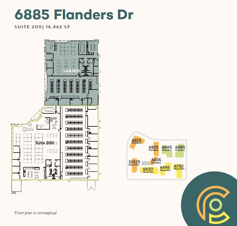 6815 Flanders Dr, San Diego, CA à louer Plan d’étage– Image 1 sur 1