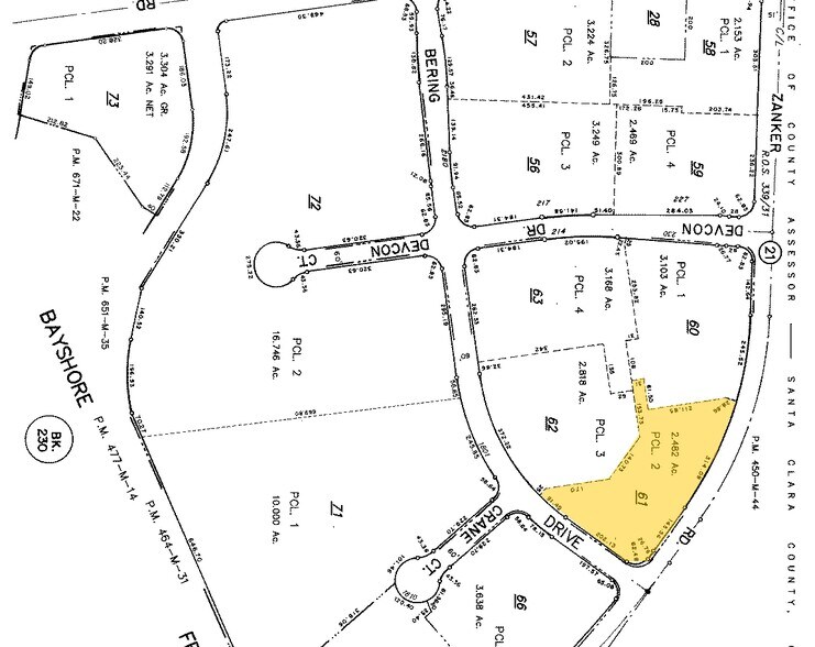 1800 Bering Dr, San Jose, CA à louer - Plan cadastral – Image 2 sur 6