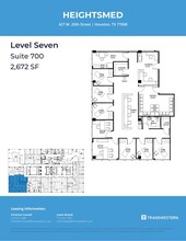 427 W 20th St, Houston, TX à louer Plan d’étage– Image 2 sur 2