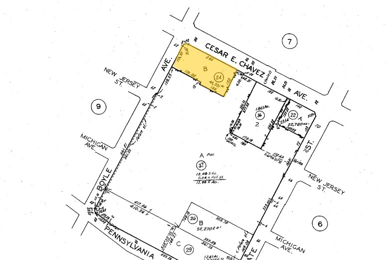 1700 E Cesar E Chavez Ave, Los Angeles, CA à louer - Plan cadastral – Image 2 sur 6