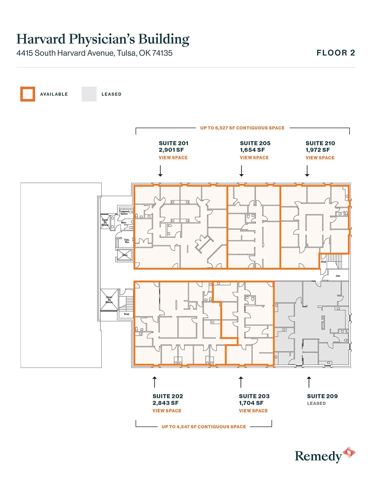 4415 S Harvard Ave, Tulsa, OK à louer Plan d’étage– Image 1 sur 1