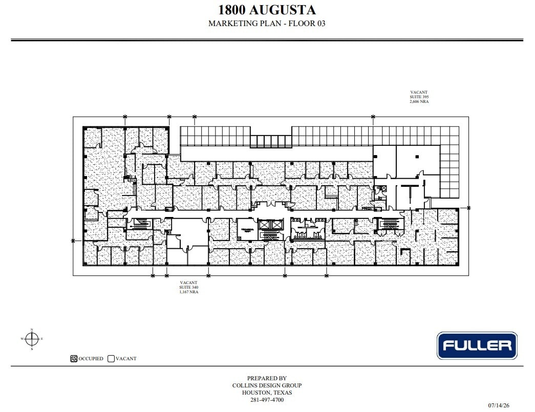 1800 Augusta Dr, Houston, TX à louer Plan d’étage– Image 1 sur 1