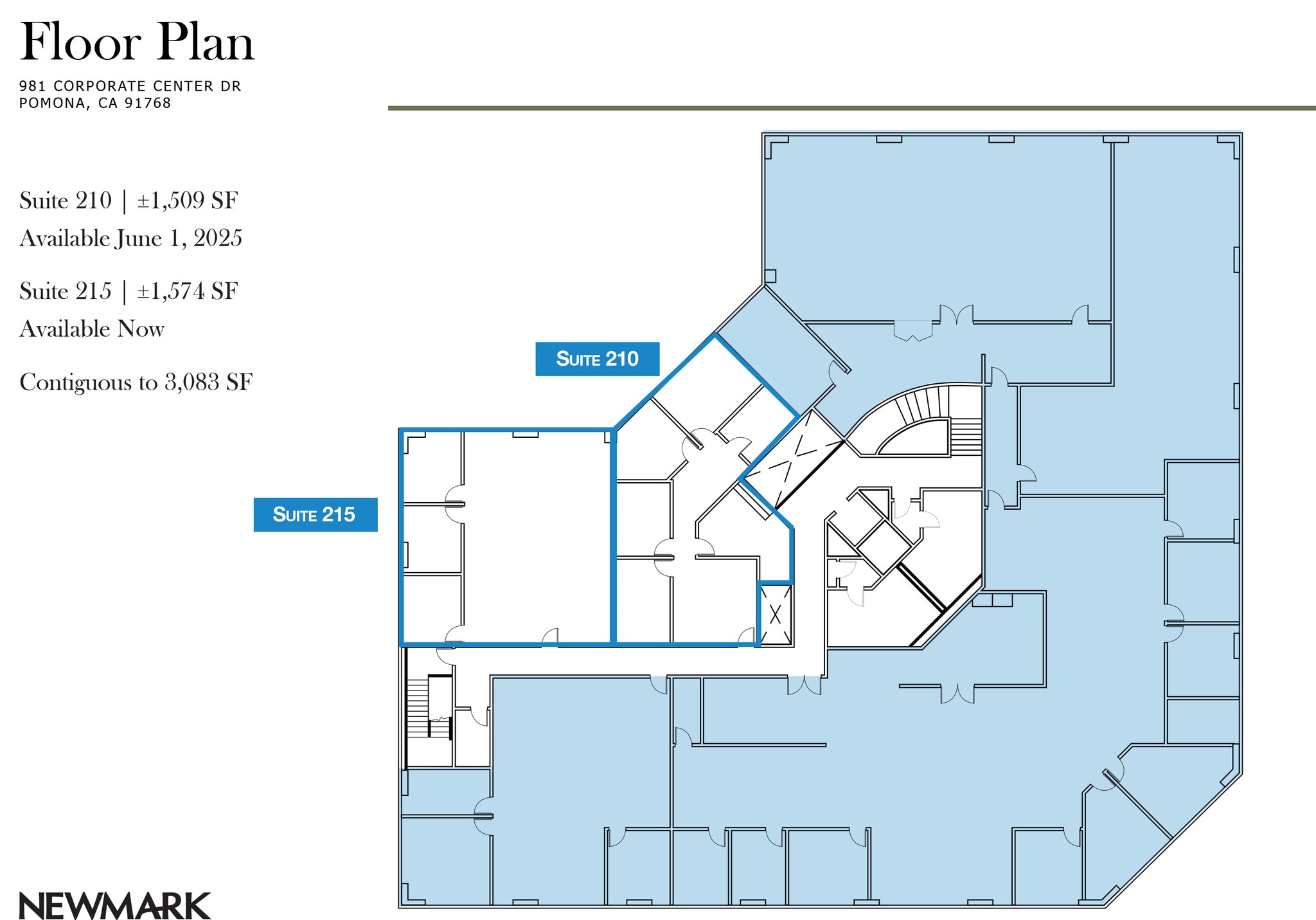 981 Corporate Center Dr, Pomona, CA à louer Plan d’étage– Image 1 sur 1