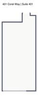 401 Coral Way, Coral Gables, FL à louer Plan de site– Image 1 sur 1