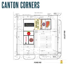 42400-42454 Ford Rd, Canton Township, MI à louer Plan d’étage– Image 1 sur 1