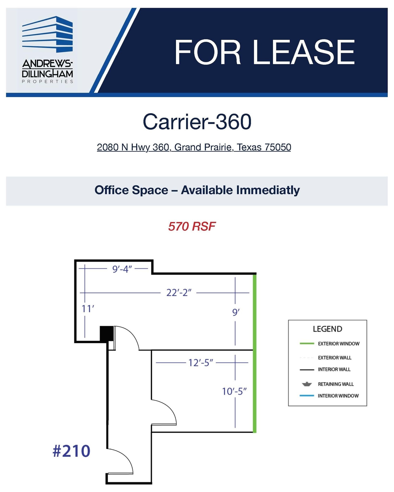 2080 N State Highway 360, Grand Prairie, TX à louer Plan d’étage– Image 1 sur 1