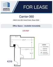 2080 N State Highway 360, Grand Prairie, TX à louer Plan d’étage– Image 1 sur 1