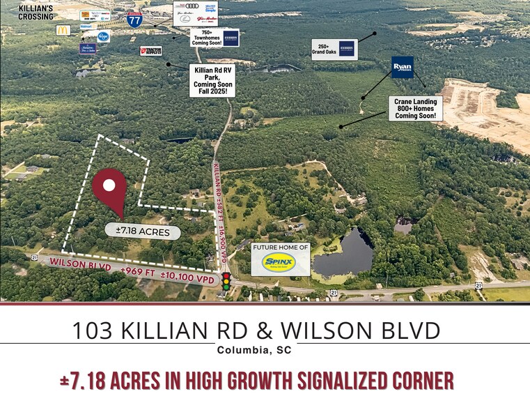 103 Killian Rd, Columbia, SC à vendre - Aérien – Image 1 sur 7