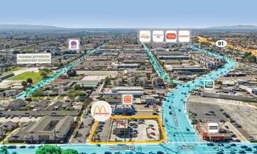 10146 Artesia Blvd, Bellflower, CA - Vue aérienne vue de carte - Image1