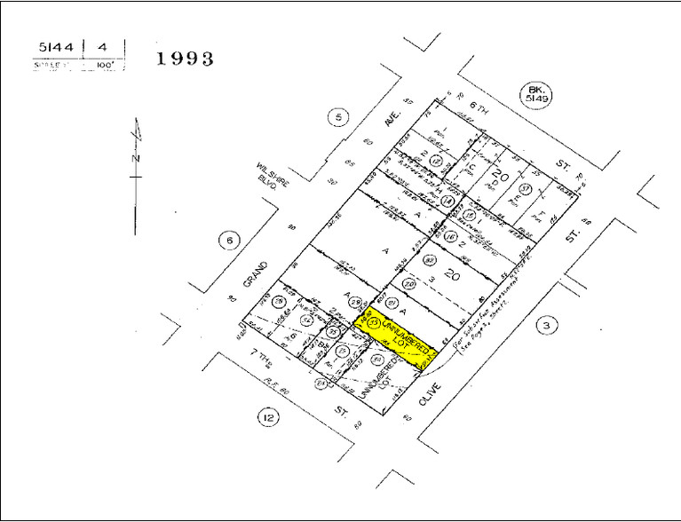 643 S Olive St, Los Angeles, CA à louer - Plan cadastral – Image 2 sur 18