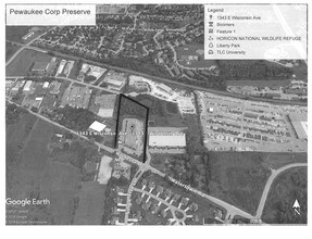 1343 E Wisconsin Ave, Pewaukee, WI - VUE AÉRIENNE  vue de carte