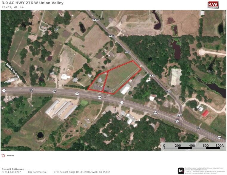 3.0 Acres 276 W hwy, Quinlan, TX à vendre - Aérien – Image 2 sur 9