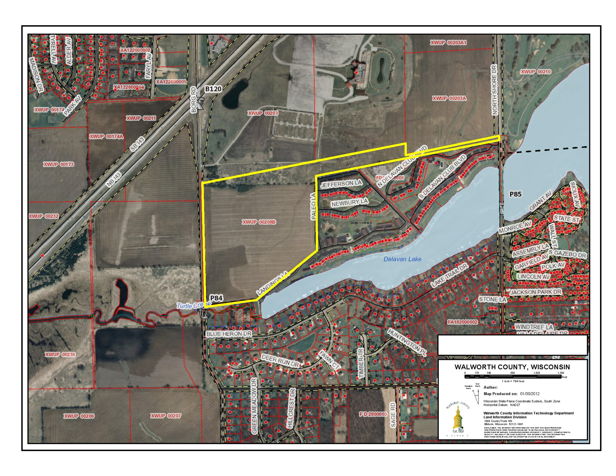 Lt0 Borg, Delavan, WI à vendre Aérien– Image 1 sur 5