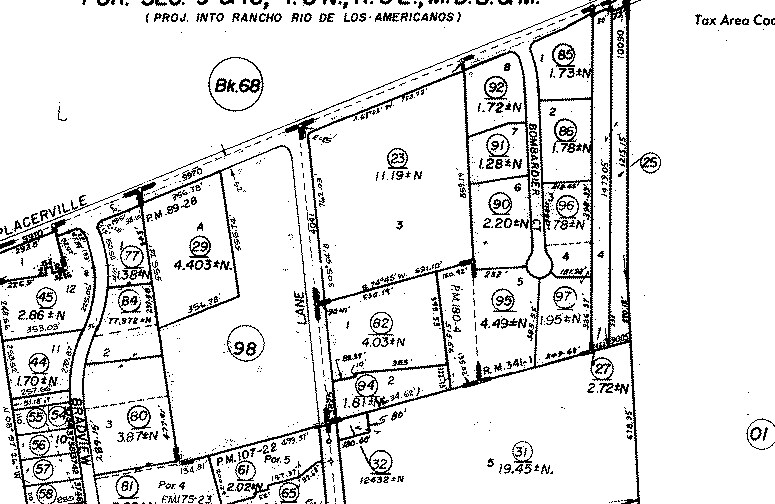 Old Placerville Rd & Happy Ln, Sacramento, CA à vendre Plan cadastral– Image 1 sur 3