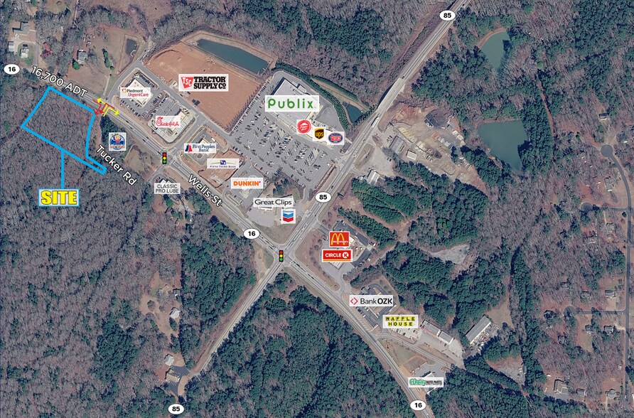 Wells St & Tucker Rd, Senoia, GA à louer - Photo principale – Image 1 sur 2