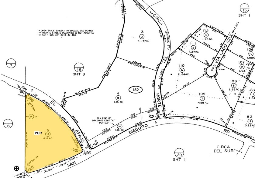 16236 San Dieguito Rd, Rancho Santa Fe, CA à louer - Plan cadastral – Image 2 sur 8