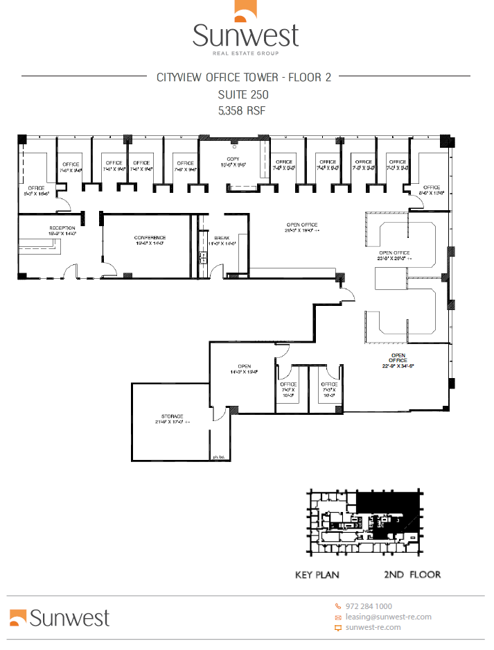 5339 Alpha Rd, Dallas, TX à louer Plan d’étage– Image 1 sur 2