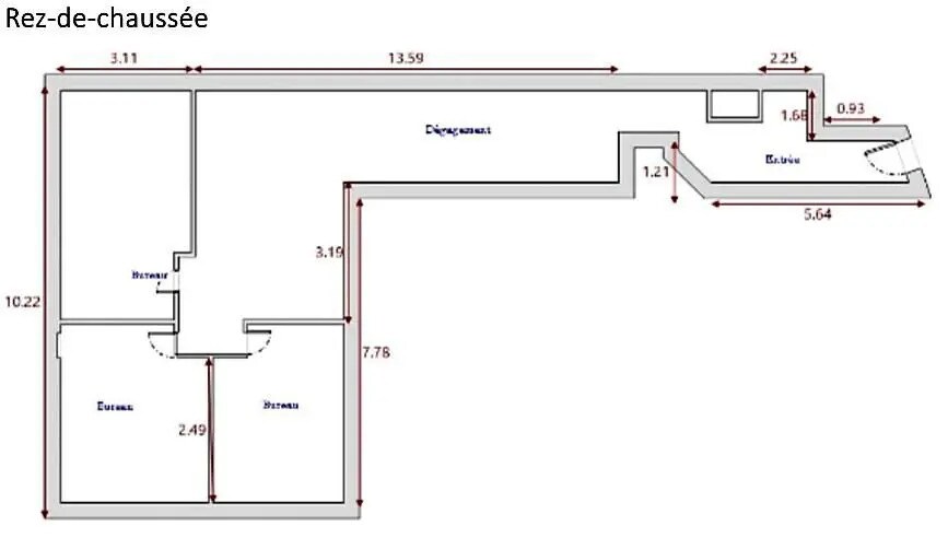 Bureau dans Paris à louer Plan d’étage– Image 1 sur 1