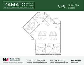 999 Yamato Rd, Boca Raton, FL à louer Plan d’étage– Image 1 sur 10