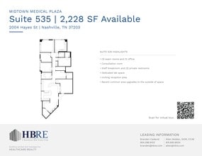 2004 Hayes St, Nashville, TN à louer Plan de site– Image 1 sur 1