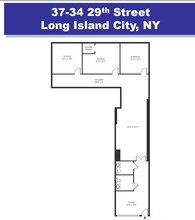 37-34 29th St, Long Island City, NY à louer Plan d’étage– Image 1 sur 1